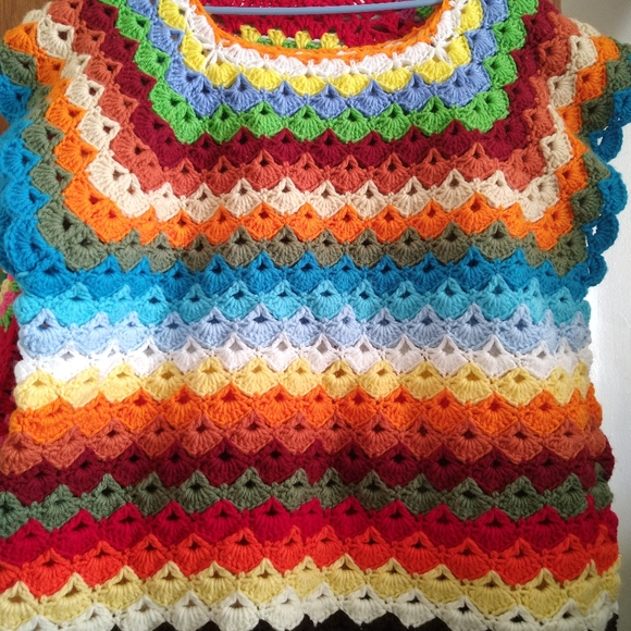 All Season sweaters, handmade crochet top - Picture 2 of 14